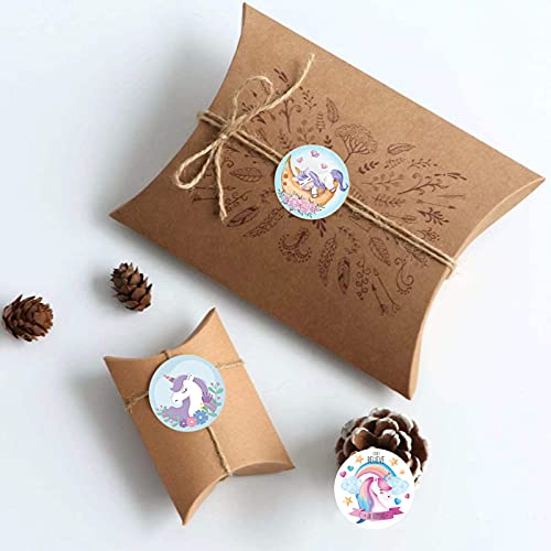 HASTHIP® 1000 Pieces Unicorn Stickers for Kids, for Kids Crafts, Gift Wrapping, Scrapbooking, Envelopes Sealing, 1 Inch Self-Adhesive Paper Sticker Set - Image 4