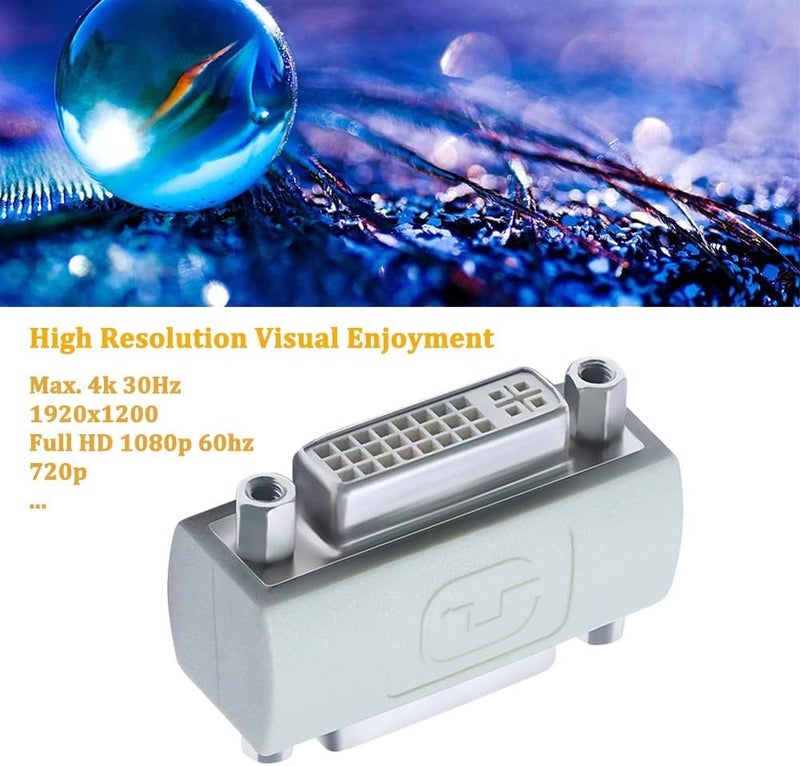 Tobo DVi Female to Female Coupler Gender Changer Adapter, DVi 24+5/DVI-I Compatible with 24+1 DVi Extend Monitor Cable for TV PC Monitor Projector TD-1393CC - Image 4