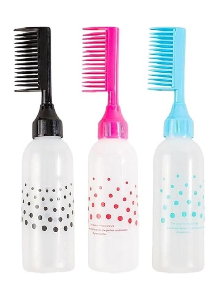 Generic Hair Dye Brush Bottle Hair Dye Applicator Root Applicator Brush for Salon - Multi Color  - Image 1