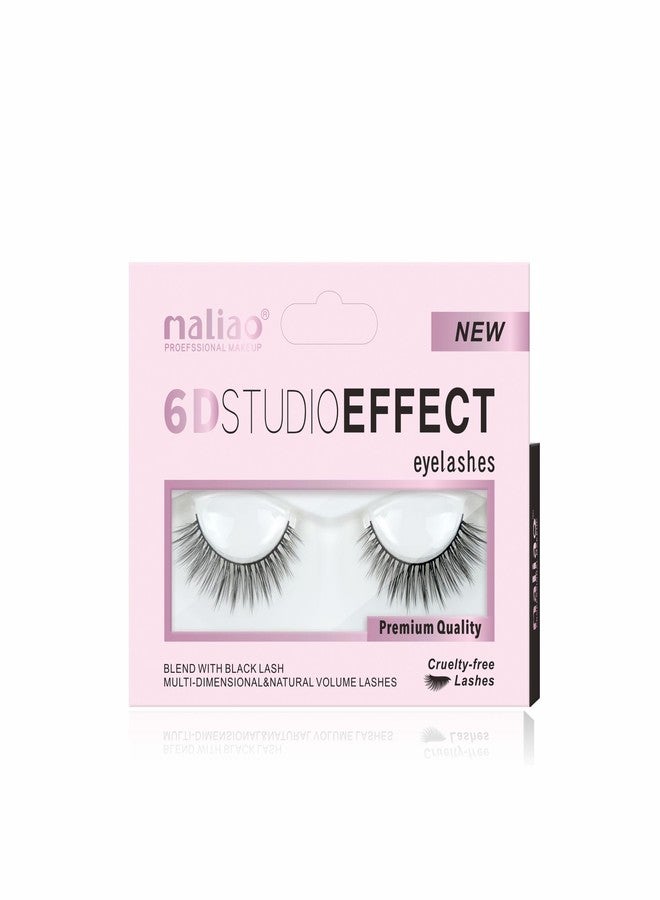 Maliao 6D Studio Effect Eyelashes: Cruelty-Free Black Lash Blend (6D 11) - Image 1