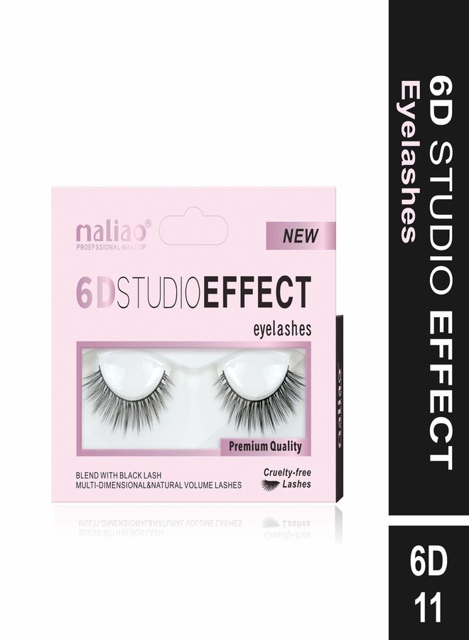 Maliao 6D Studio Effect Eyelashes: Cruelty-Free Black Lash Blend (6D 11) - Image 2