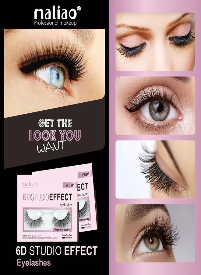 Maliao 6D Studio Effect Eyelashes: Cruelty-Free Black Lash Blend (6D 11) - Image 4