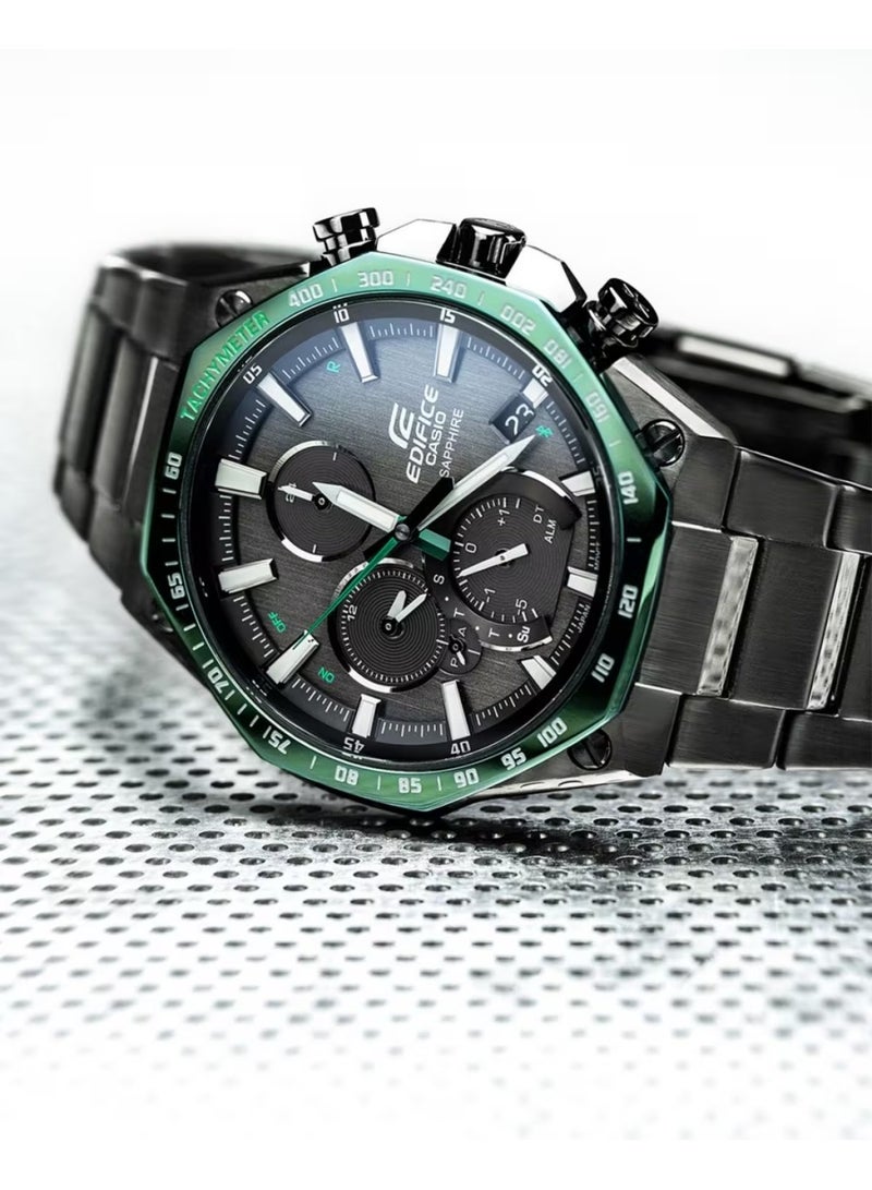 CASIO Edifice Bluetooth Solar Chronograph Men’s Watch EQB-1100XDC-1ADR, 44.6 mm Black IP Stainless Steel Case & Bracelet, Smartphone Link, Sapphire Crystal, 100 m WR - Image 3