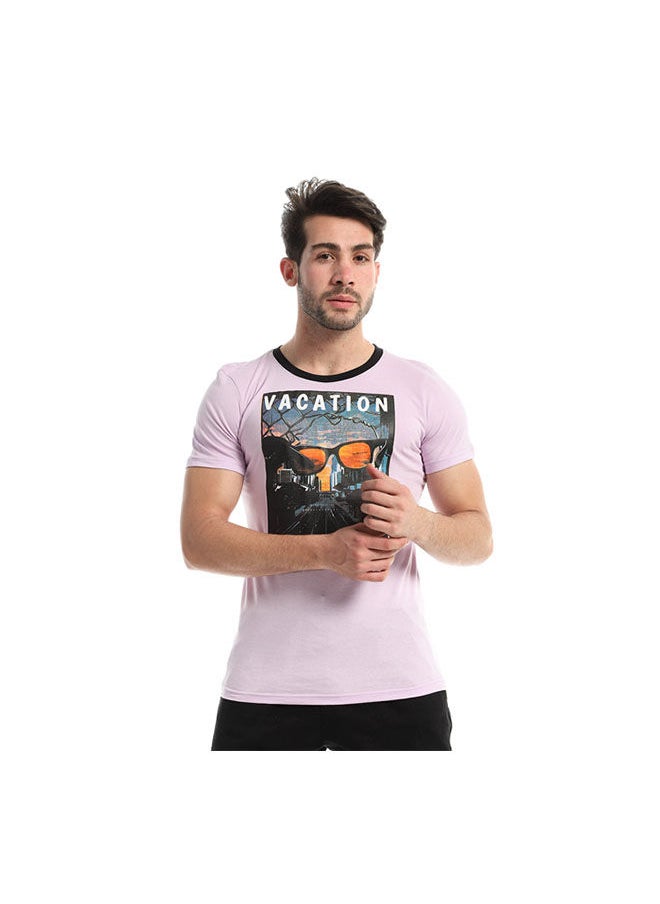 Andora Casual Printed Round Neck T-Shirt  - Image 1