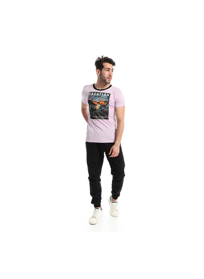 Andora Casual Printed Round Neck T-Shirt  - Image 5