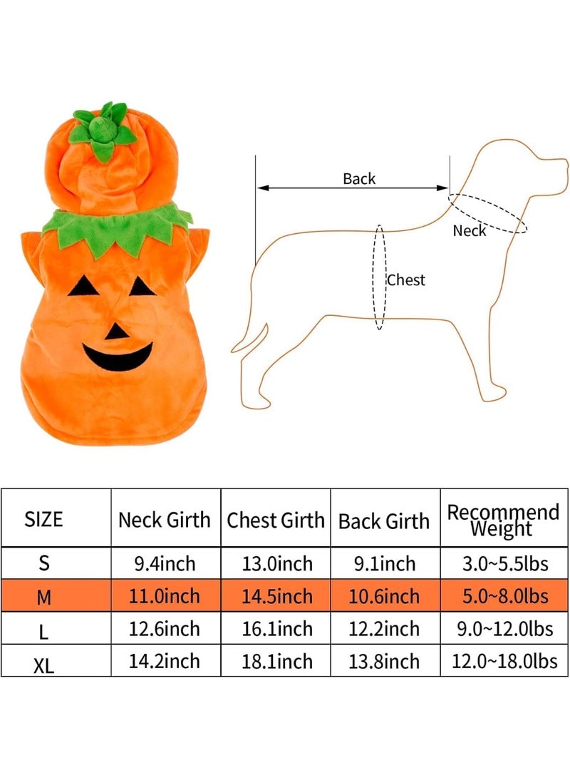 VUCATIN Dog Costume Pet Dog Pumpkin Costume, Pet Cat Dog Cosplay Costumes, Dog Outfits Clothes Fleece Hoodie Halloween Costumes for Dogs Puppy Cats - Image 4