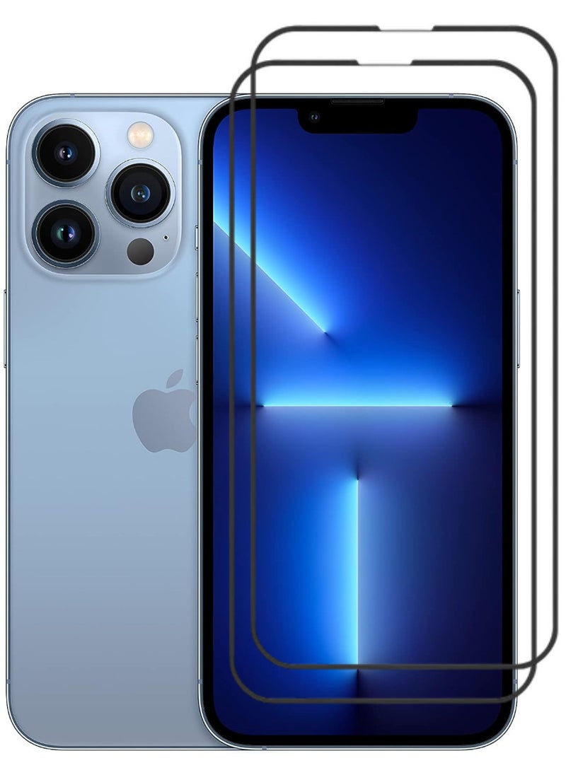 RAYON 2 Pack Tempered Glass Screen Protector 5D Designed For iPhone 13 Pro Full Screen Coverage And Bubble Free - Image 1
