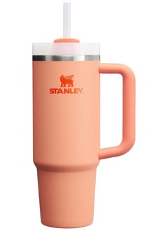 Stanley STANLEY Quencher H2.0 40oz Insulated Tumbler with FlowState Straw Lid – Nectarine Color – Stainless Steel Reusable Water Bottle with Handle – Double Wall Vacuum Travel Mug – BPA-Free, Leak-Resistant, Splash-Proof Hydration Cup for Office, Gym, and Outdoors  - Image 1