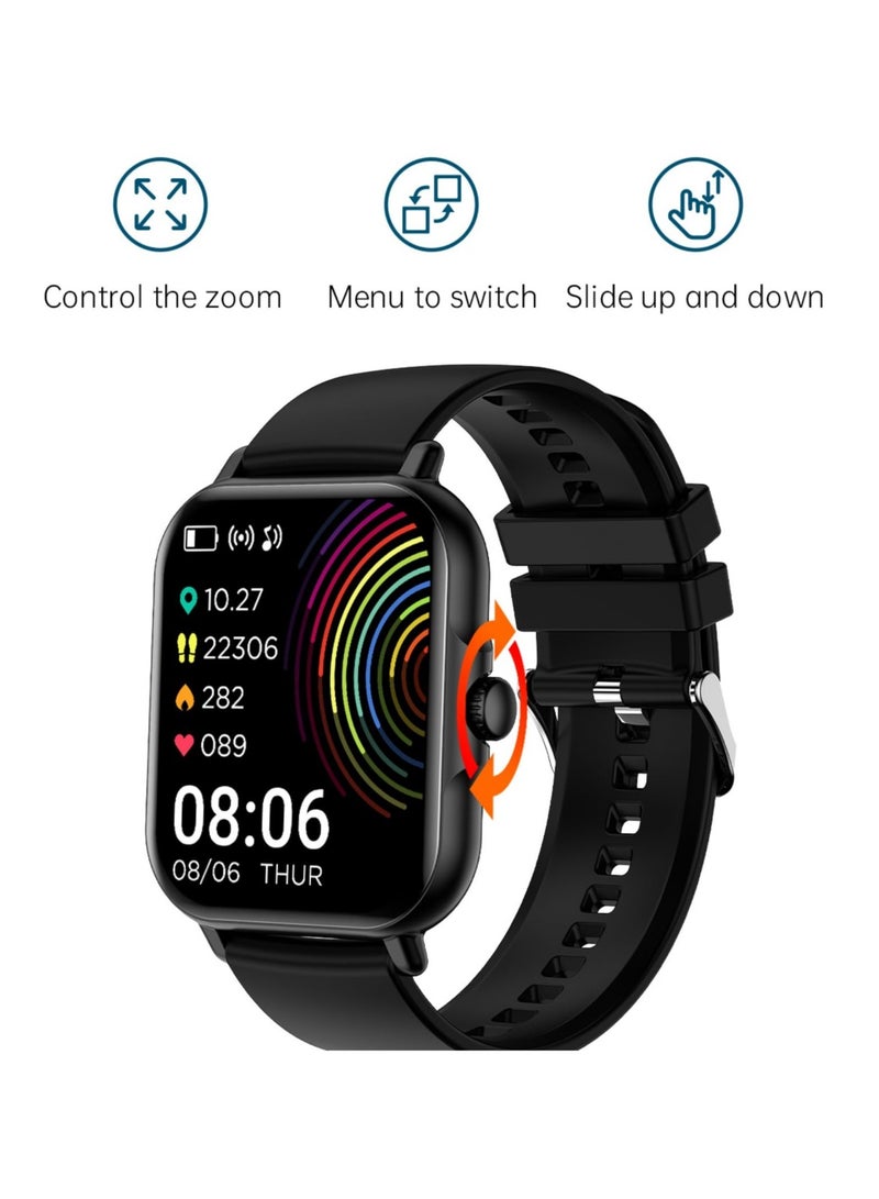 Excefore Smart Watch(Answer/Make Call), 1.83" HD Screen, IP67 Waterproof Fitness Watch Bluetooth Call, 100+ Sport Modes Fitness Tracker Watch, Heart Rate Sleep Monitor Pedometer Smartwatch - Image 5
