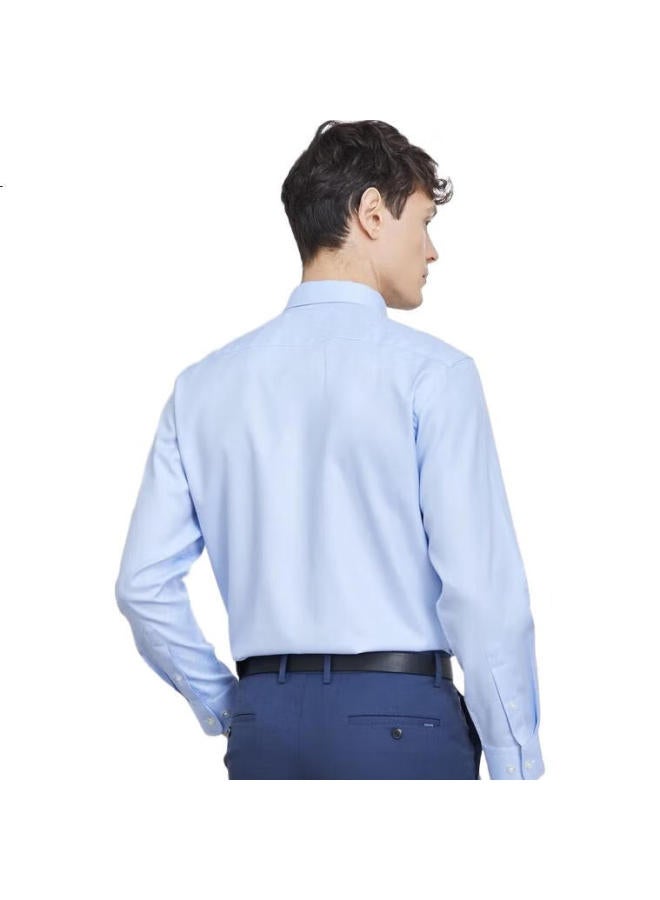Youngor Men'S Shirt Spring And Autumn, Casual Formal Shirt For Young Men, Vldp12134Ija, Light Blue, Size 40 - Image 3