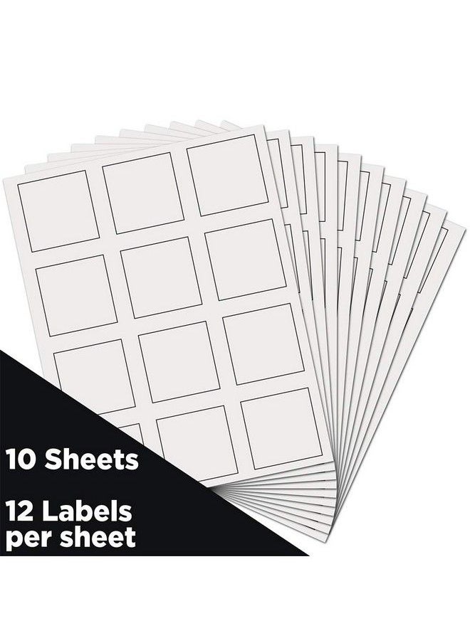 JAM Paper - Product & Container Labels Square 2 X 2 White 120 Pack - Image 1