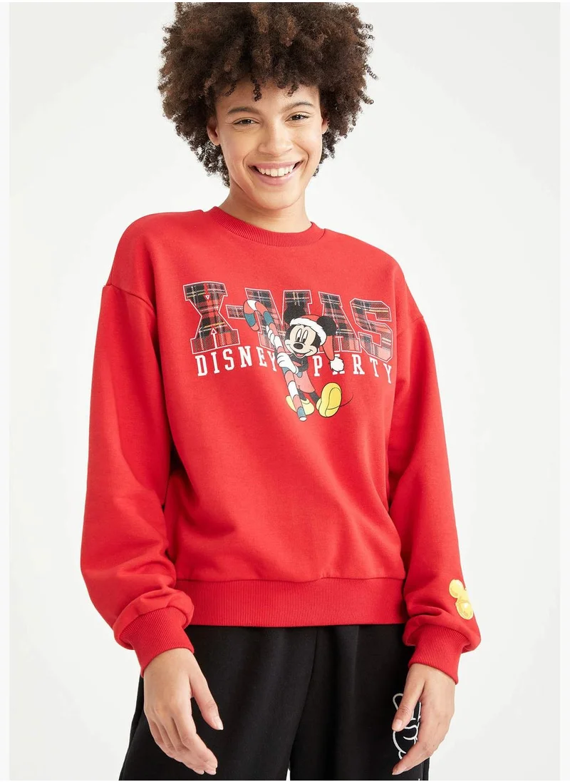 DeFacto Disney Licenced Regular Fit Half Turtleneck Long Sleeve Sweatshirt