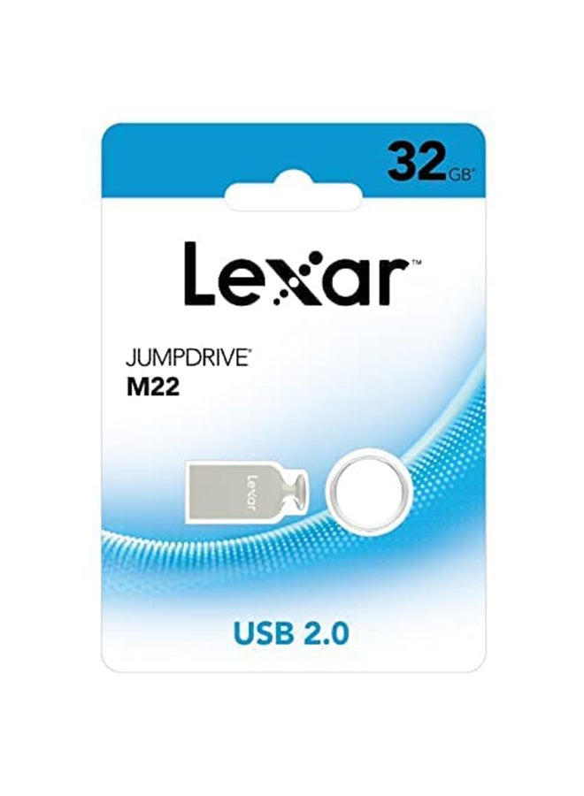 Lexar JumpDrive M22 USB 2.0 Pen Drive LJDM022032G-BNJNG, Silver, 32GB 32 GB - Image 2