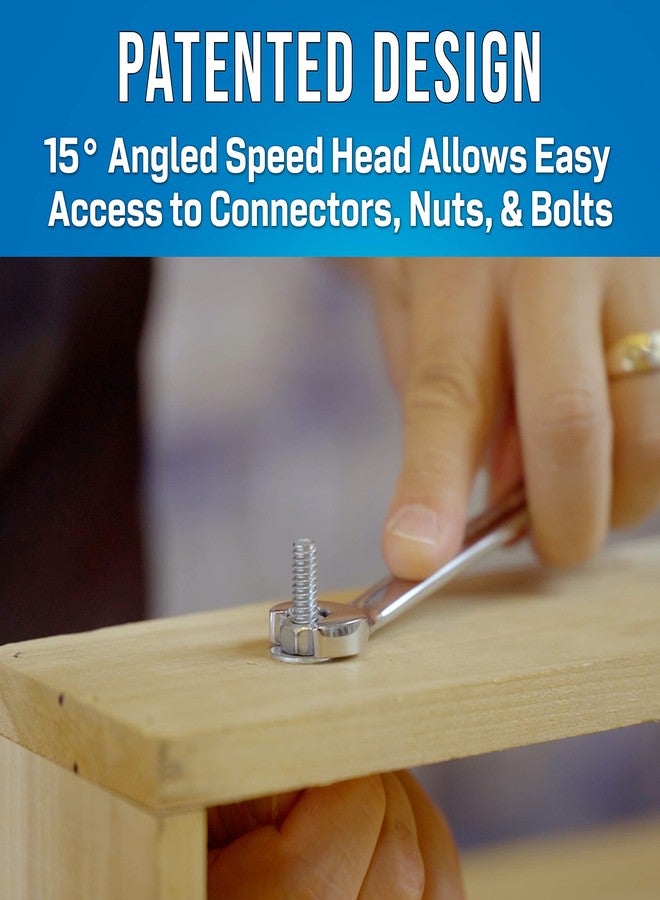 Jonard Tools ASW-3 Speed Wrench Kit, 9/16", 1/2", 7/16", Chrome - Image 2