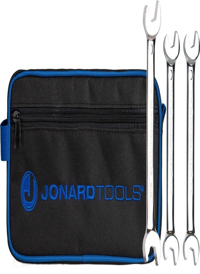 Jonard Tools ASW-3 Speed Wrench Kit, 9/16", 1/2", 7/16", Chrome - Image 1