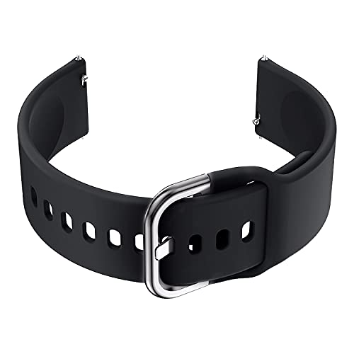 ACM Watch Strap Silicone Belt 22mm compatible with Cmf By Nothing Watch Pro Smartwatch Sports Hook Band Black - Image 4