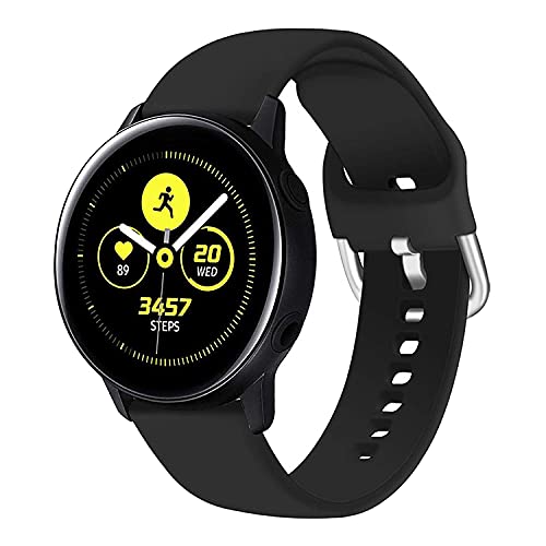 ACM Watch Strap Silicone Belt 22mm compatible with Cmf By Nothing Watch Pro Smartwatch Sports Hook Band Black - Image 2