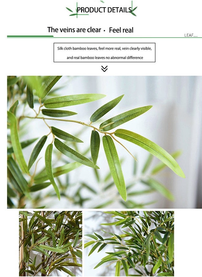 OASIS DESERT Artificial Plant Potted Bamboo Floor Bonsai Inside Decorative Green Plants  - Image 3