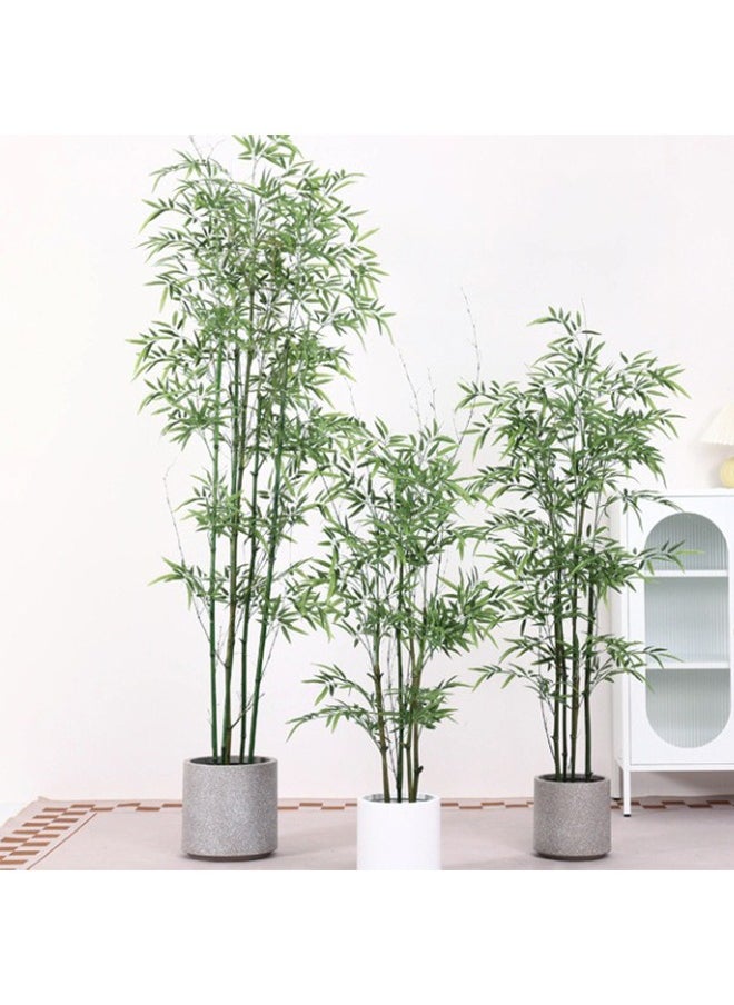OASIS DESERT Artificial Plant Potted Bamboo Floor Bonsai Inside Decorative Green Plants  - Image 2