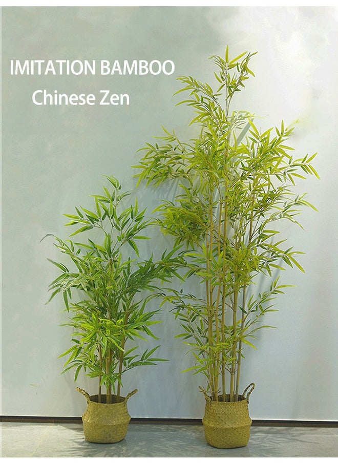 OASIS DESERT Artificial Plant Potted Bamboo Floor Bonsai Inside Decorative Green Plants  - Image 5