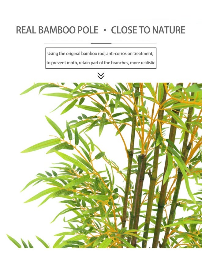 OASIS DESERT Artificial Plant Potted Bamboo Floor Bonsai Inside Decorative Green Plants  - Image 4