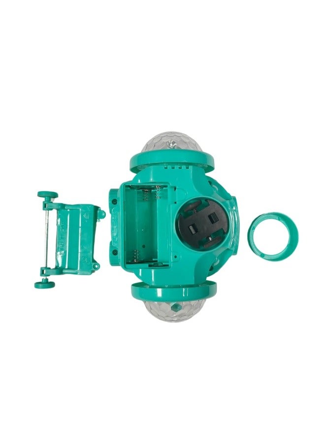 حديقة الألعاب لعبة موسيقية للأولاد تعمل بالبطارية – دوران 360 درجة، أضواء 5D، صوت وحركة تلقائية (أزرق) - Image 4