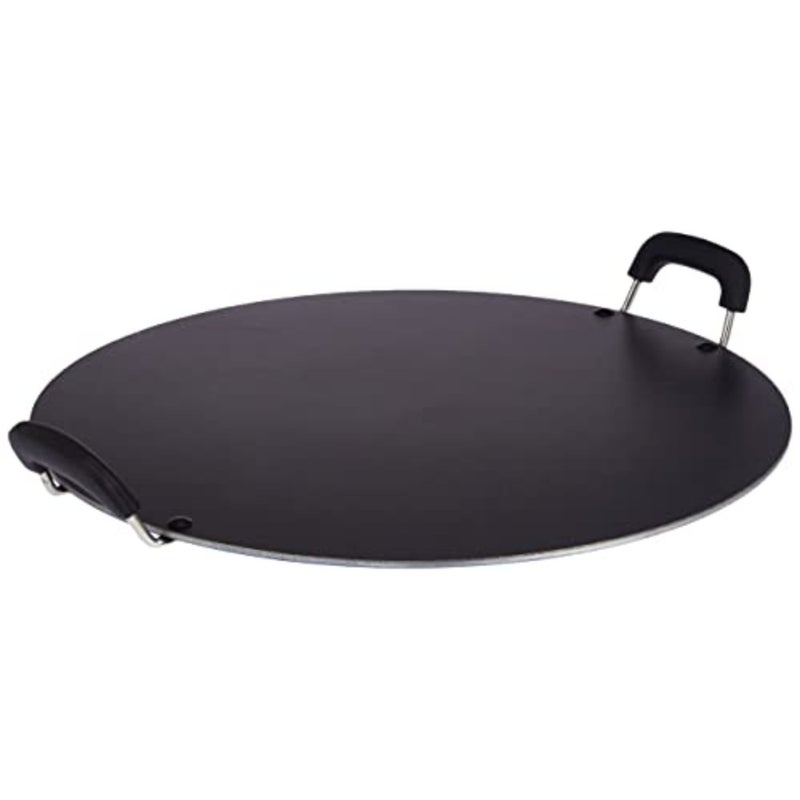 NonStick Round Tawa Fry Pan with Double Side Handle, 37.5 CM, Black, KMT002, Suitable for Dosa, Crepe, Pancake, Omellete, Chapati, Roti, Paratha - Image 5