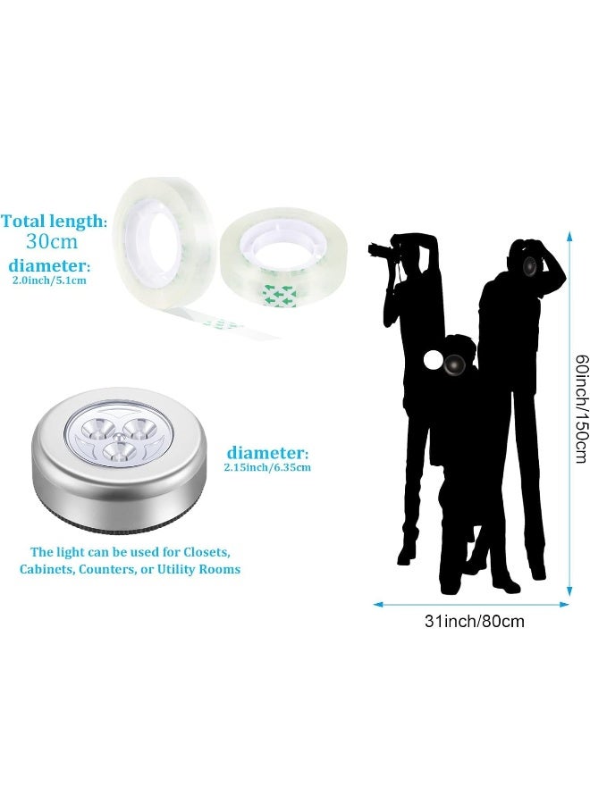 ARS Halloween Paparazzi Props Photo Backdrop With Red Carpet Runner for Party, Academy Awards, Outdoor Movie Night - 6 Pcs Party Decorations Accessory Set - Image 2