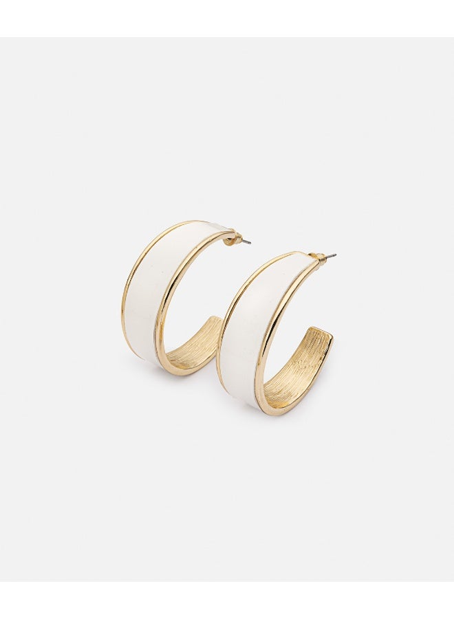 Ipekyol Contrast Hoop Earrings  - Image 1