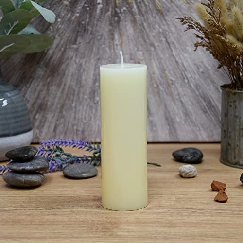 Zest Candle 6 Inch Pale Ivory Pillar Candle - Image 2