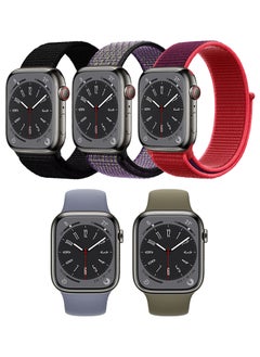 Black/Purple/Grey/Red/Green