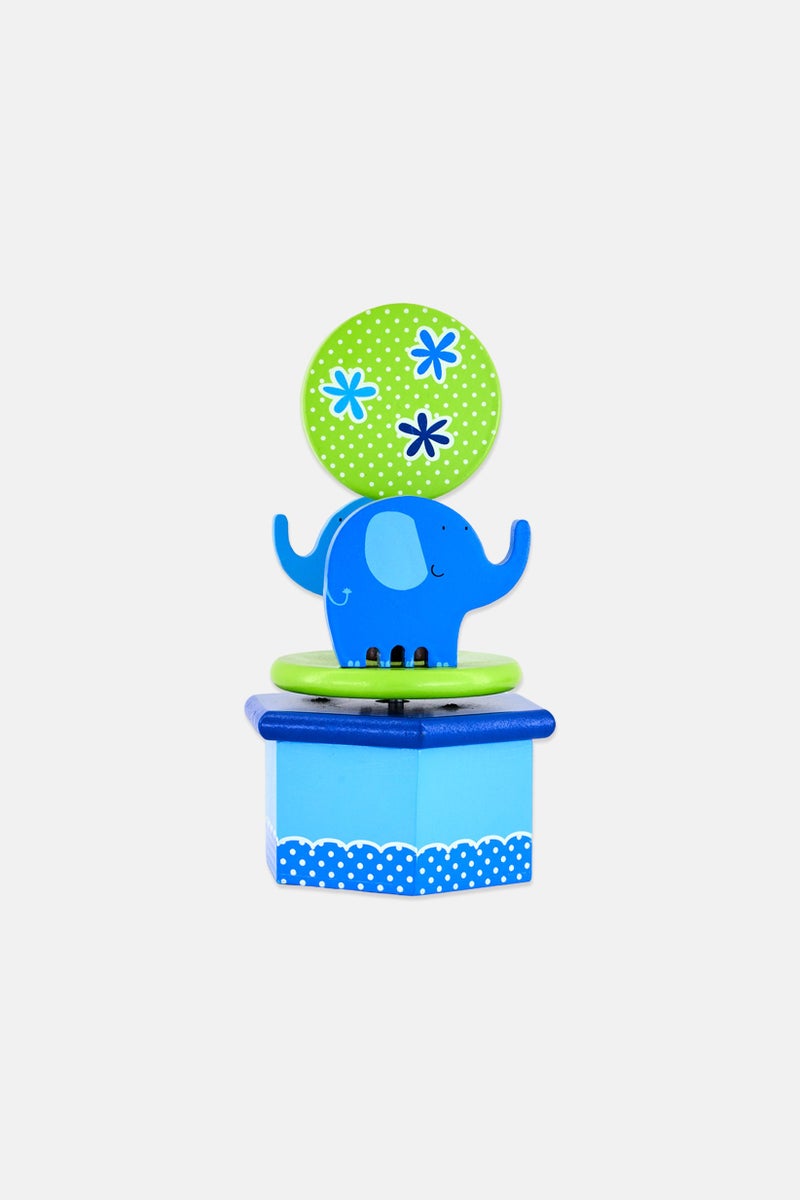 FIESTA Blue Elephants Wind Up Music Box - Image 4