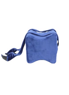 Knee spacer, to separate the knees and hold the hips when apart, pillow for sciatica relief, spine alignment and nerve pain, circumferential support for legs, blue