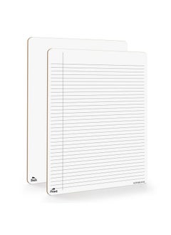 Dry Erase Notebook College Ruled Lined Board 9"X12" Reusable Lined Erasable Ruled Writing Note Pad Lapboard, Blank Whiteboard On Reverse