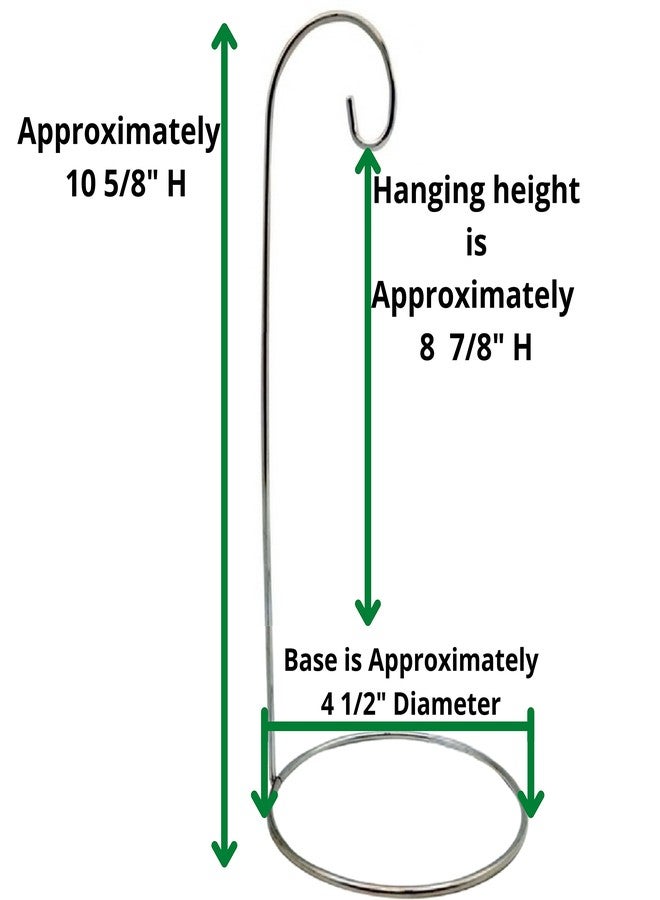 BANBERRY DESIGNS Christmas Ornament Stands - Set of 8 Silver Holiday Holders - Chrome Finished Metal - Holds Air Plant Terrariums - Christmas Ornament Displayer - 11" H - Image 3