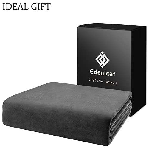 Edenleaf Oversized Blanket 120x120 Inches, Giant Huge Companion for Bed, Sofa,Travel and Camping, Extra Large Big Soft Blanket Fits The Whole Family and Outdoors, Dark Grey 10'x10' - Image 5