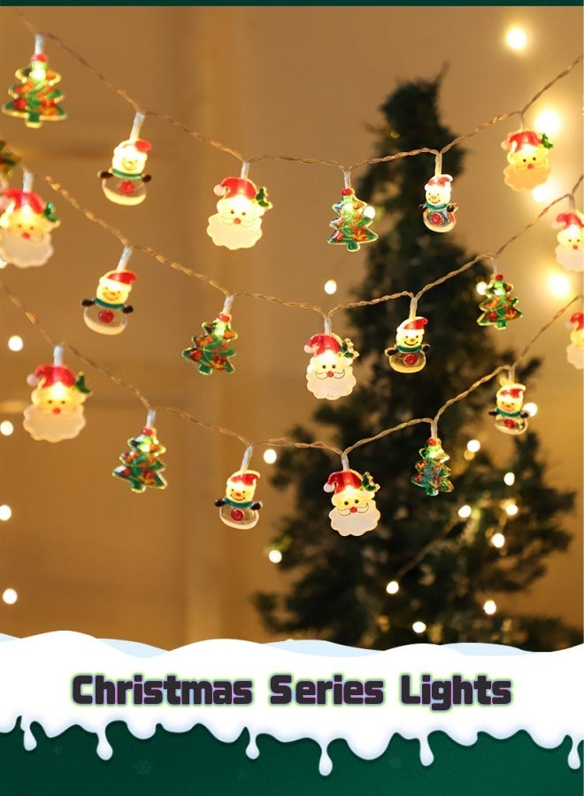 BESTPEAK Santa Claus decorative light, children's bedroom layout ambient light, 1.5m LED string light string light luminous decorative light, suitable for bedroom parties, weddings, Christmas tree decoration - Image 1