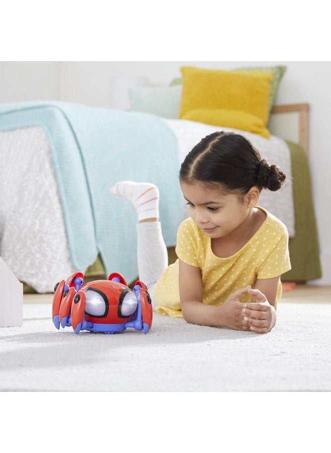 SPIDEY AND HIS AMAZING FRIENDS - Marvel Speak And Go Trace E Bot Electronic Spider Toy Sound Activated Crawls For Kids Ages 3 And Up - Image 1