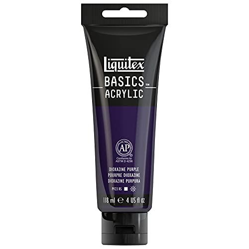 Liquitex BASICS Acrylic Paint 4-oz tube, Dioxazine Purple - Image 1