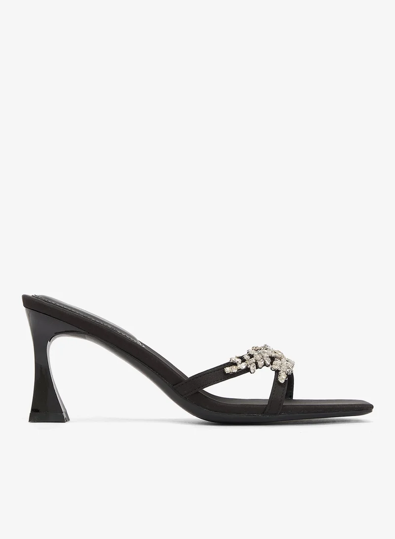 Ella Limited Edition Silver Crystal Rhinestone Embellished High Heels for Women | Best Price UAE