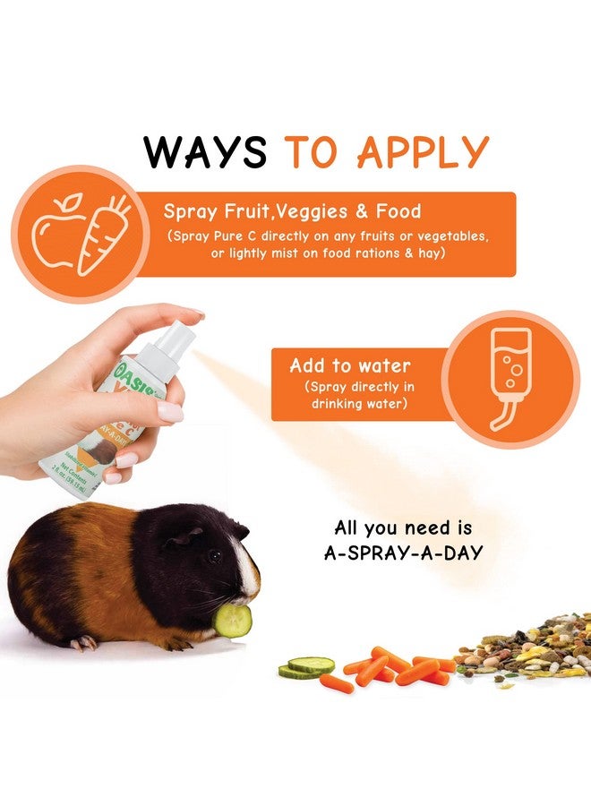 Oasis Guinea Pig Pure C Vita E-Z Mist Supplement, 2 oz - Image 4