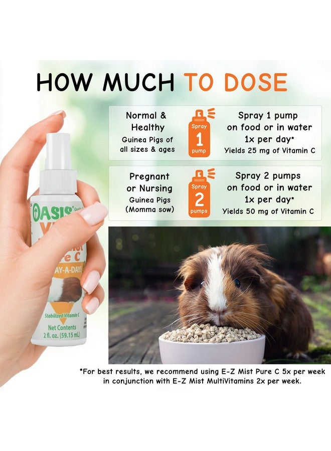 Oasis Guinea Pig Pure C Vita E-Z Mist Supplement, 2 oz - Image 5