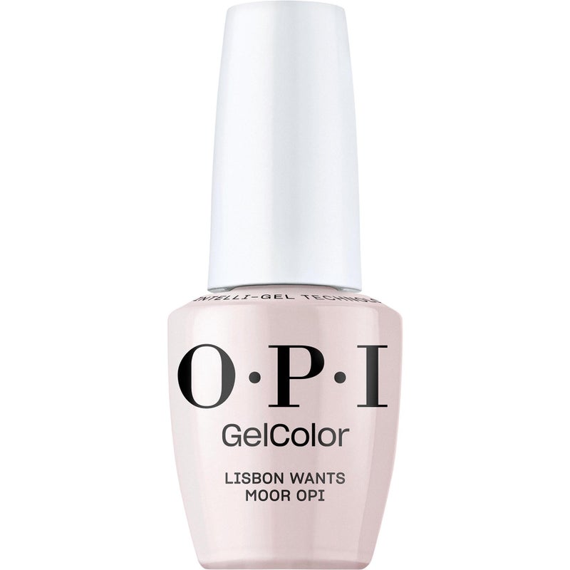 OPI GelColor Lisbon Wants Moor OPI | Opaque Soft Neutral Pink CrÃ¨me LED Cure Gel Nail Polish | Salon-Quality Shine, Long-Lasting Wear | Vegan & HEMA Free | 0.5 Fl Oz - Image 1