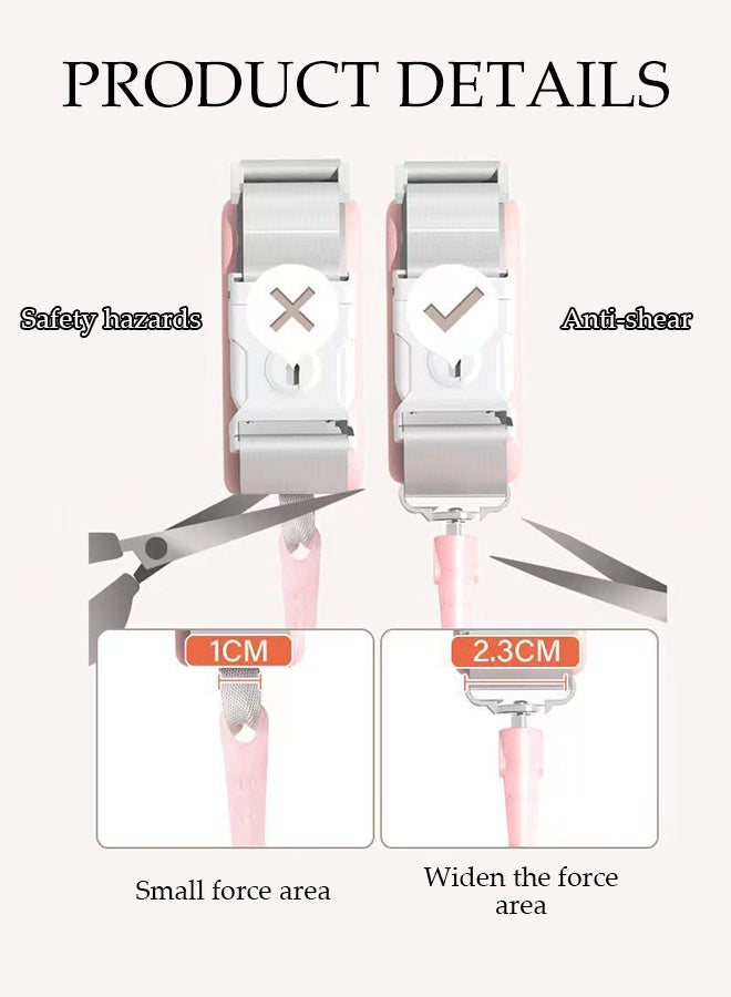 DUNISO Anti Lost Wrist Link,360°Rotation Toddler Safety Leash,Adjustable Child Safety Traction Rope with Key Lock,Durable And Sturdy,Suitable For Outdoor Activities And Travel,2m - Image 4