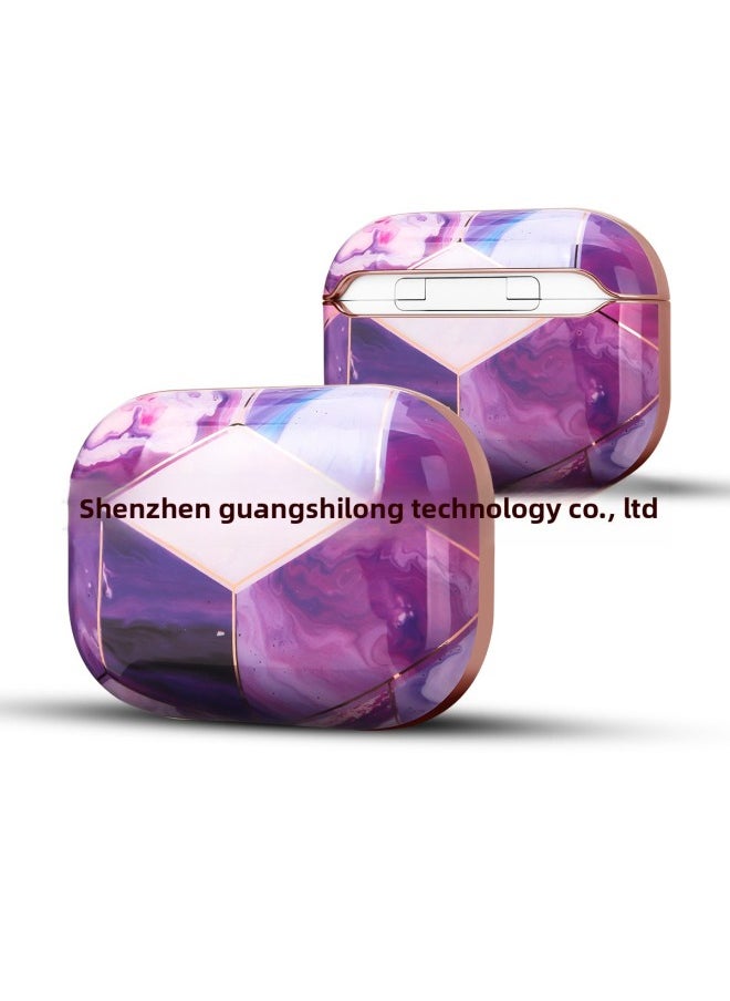 Generic - Bluetooth Earphone Case Electroplated Marble Airpods Protective Case For Airpods Pro Earphone Case In Stock-Color:PM5-Applicable Model:airpods 1/2 Generation - Image 1