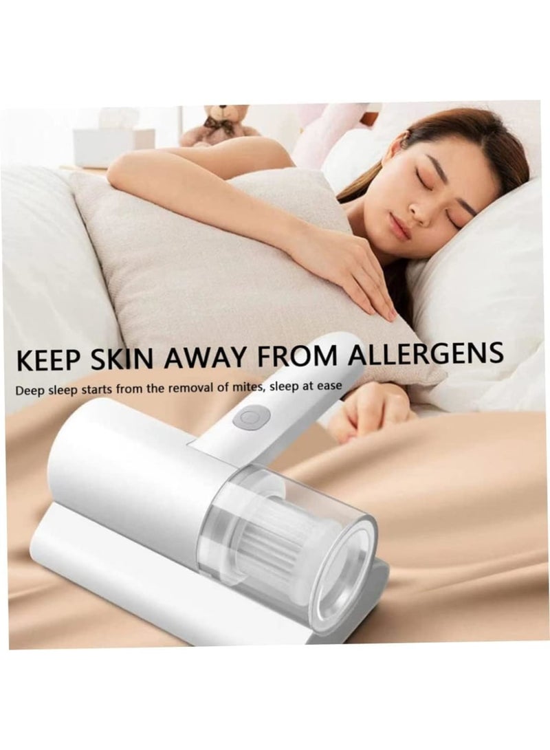 SOLARAE منظف عث الغبار، أداة تنظيف محمولة بدون سلك مع ضوء UV لتنظيف السرير، الأريكة، السجاد، مكنسة كهربائية محمولة، منظف سجاد محمول، مكنسة مرتبة، كاشف الغبار - Image 3