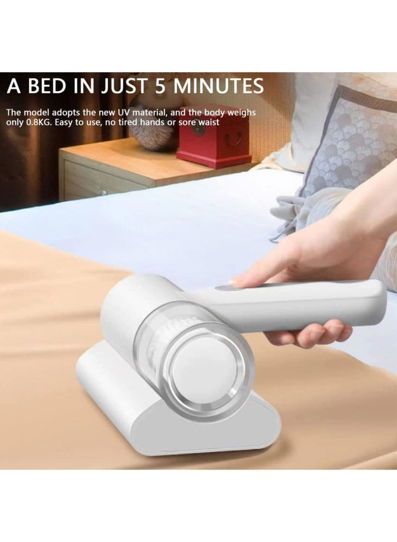 SOLARAE منظف عث الغبار، أداة تنظيف محمولة بدون سلك مع ضوء UV لتنظيف السرير، الأريكة، السجاد، مكنسة كهربائية محمولة، منظف سجاد محمول، مكنسة مرتبة، كاشف الغبار - Image 4