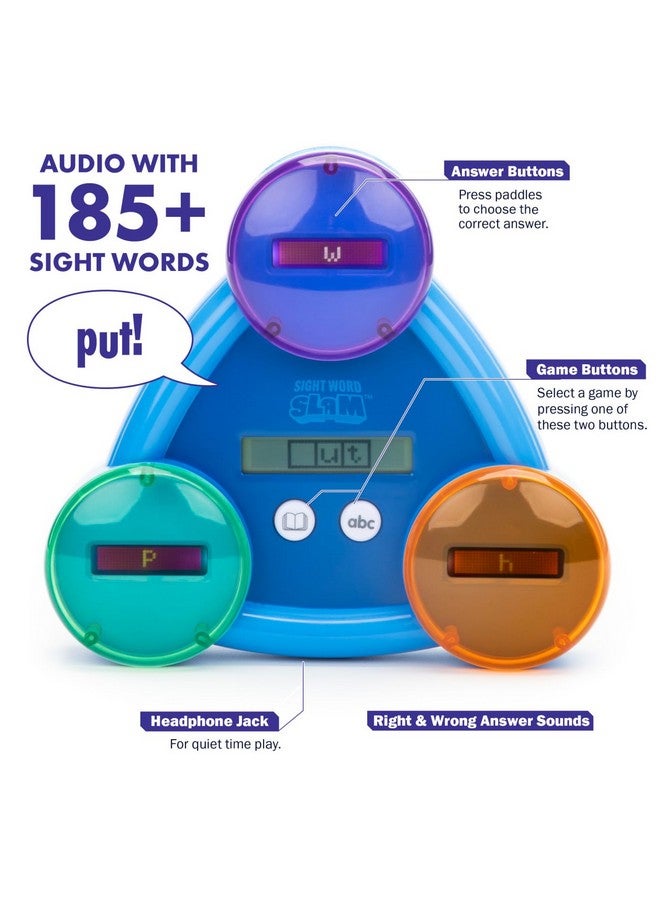 Educational Insights Sight Word Slam - Kindergarten Learning Activities, Electronic Sight Word Games, Flash Cards for Kids, Classroom Toys & Resources, Learn to Read CVC Words, Gifts for Kids Ages 5+ - Image 5