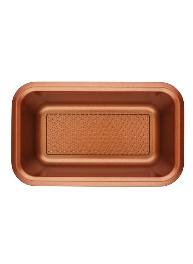 Ayesha Curry Bakeware Nonstick Meatloaf/Loaf Pan Set, Two 9 Inch x 5 Inch, Copper - Image 2