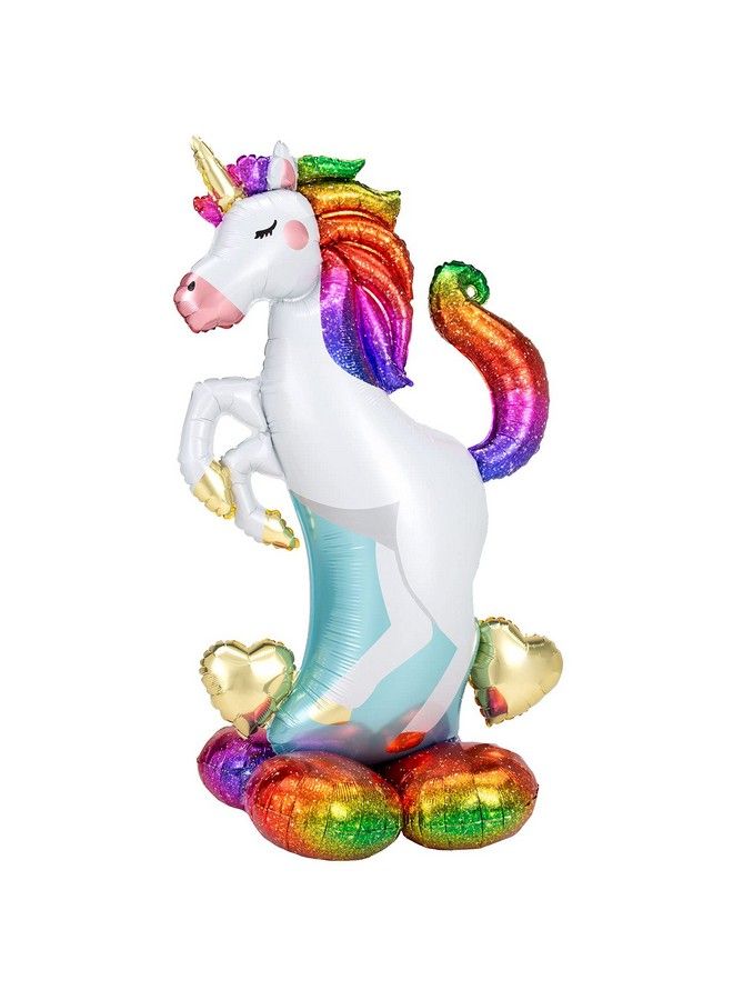 Amscan 55" Anagram Unicorn Airloonz Foil Balloon Multicolor - Image 2